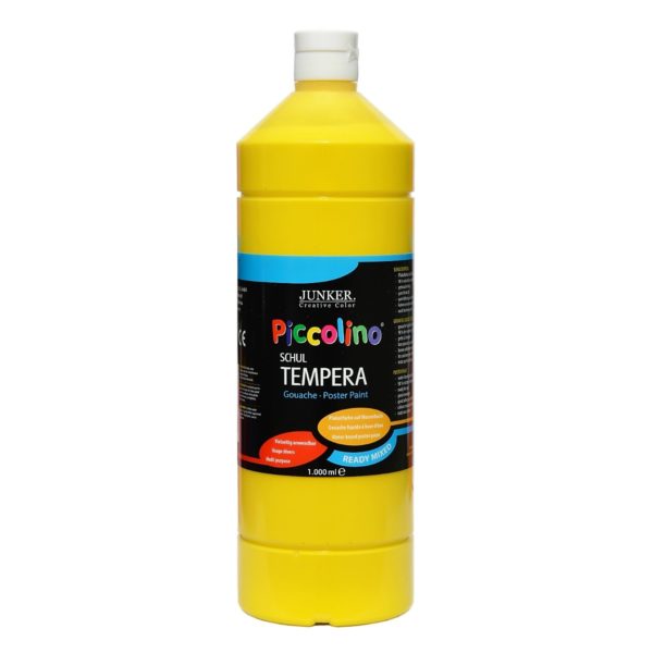 Piccolino Ready Mix Schultempera Farbe Primärgelb 1000 ml | Bejol Bastelshop