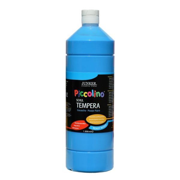 Piccolino Ready Mix Schultempera Farbe Primärblau 1000 ml | Bejol Bastelshop