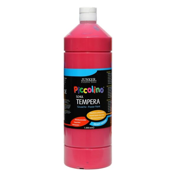 Piccolino Ready Mix Schultempera Farbe Primärrot 1000 ml | Bejol Bastelshop