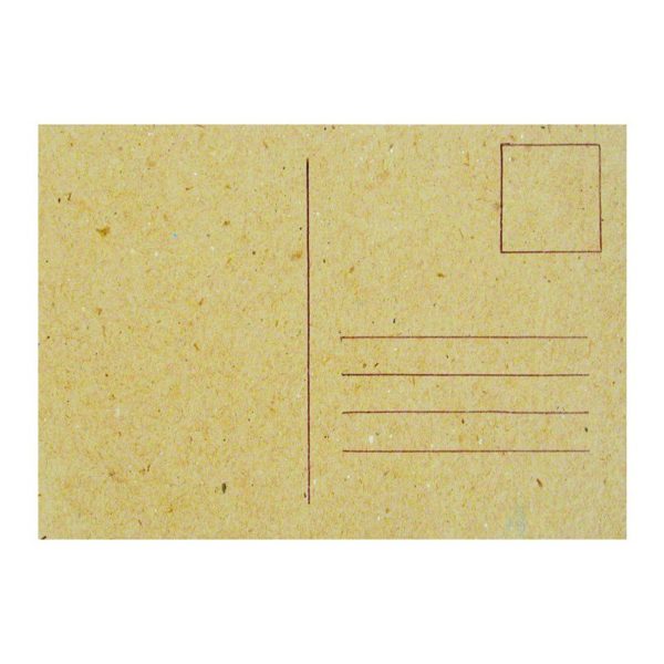 Karton Postkarte - Pappe natur Grußkarte zum Bemalen & Selbstgestalten, 1 Stk | Bejol Bastelshop