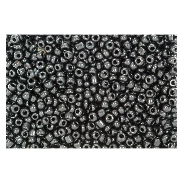 Rocailles schwarz opak 2,5mm Perlen - 30g (ca. 1.000 Stück) | Bejol Bastelshop