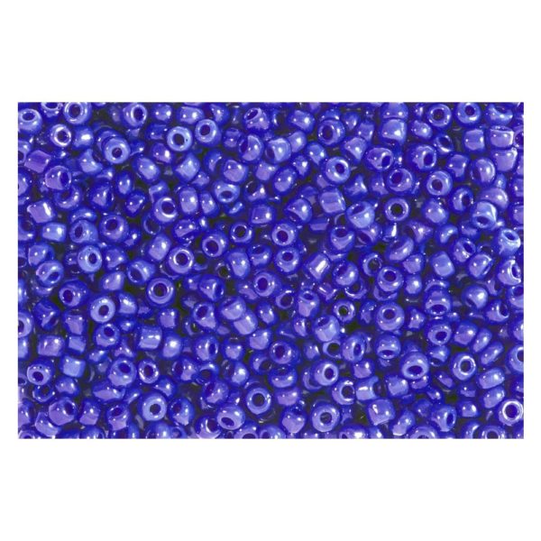 Rocailles violett opak 2,5mm Perlen - 1kg Großpackung (ca. 32.500 Stück) | Bejol Bastelshop