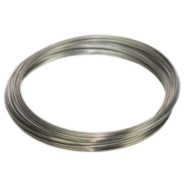 Memory Wire Draht für Armbänder - Schmuckdraht silbern, 30 Schleifen, Ø 50mm