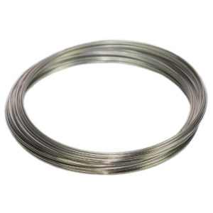 Memory Wire Draht für Armbänder - Schmuckdraht silbern, 60 Schleifen, Ø 60mm