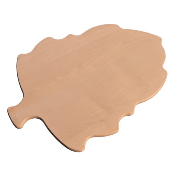 Servierbrett Blatt groß - Käseplatte Wurstplatte Holz natur 42x30cm | Bejol Bastelshop