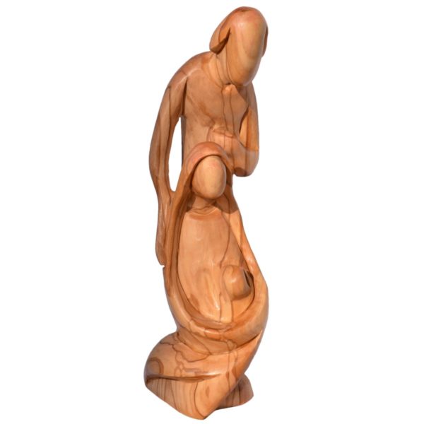 Skulptur Heilige Familie, Olivenholz Statue Maria Josef und Kind, 17cm | Bejol Bastelshop