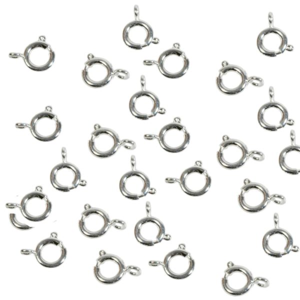 Federringverschluss Springring 7mm versilbert, 1000 Stk | Bejol Bastelshop