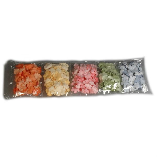 Streublumen Streublüten - Streudeko Hochzeit Papierblumen 5 Farben je 50 Stk