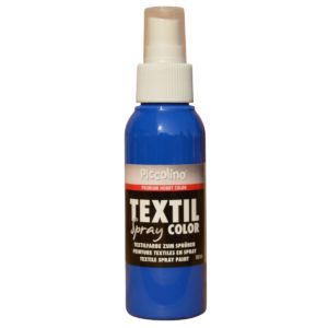 Textilfarbe zum Sprühen, Piccolino Textil Spray blau 100ml Textilsprühfarbe