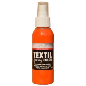 Stofffarbe zum Sprühen, Piccolino Textil Spray orange 100ml Textilsprühfarbe