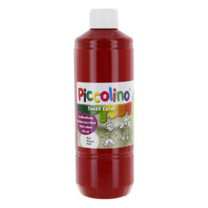 Textilfarbe zum Malen Piccolino Stoffmalfarbe rot 500ml