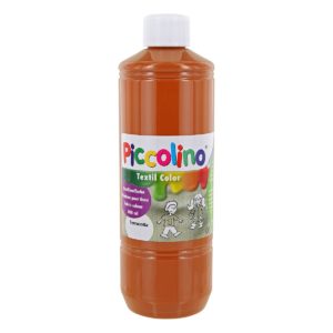 Textilfarbe zum Malen, Piccolino Stoffmalfarbe terracotta braun 500ml