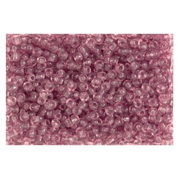 Rocailles Perlen transparent 2,5mm (9/0), amethyst - 30g (ca. 1.200 Stück) | Bejol Bastelshop