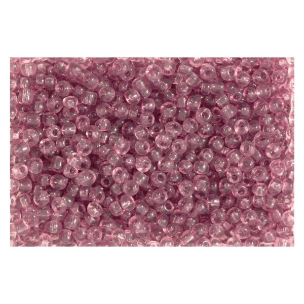 Rocailles Perlen transparent 2,5mm (9/0), amethyst - 1kg (ca. 40.000 Stück) | Bejol Bastelshop