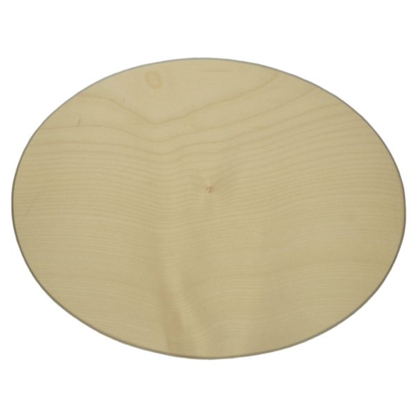 Holzschild Türschild Holz oval - 18x12cm - blanko zum individuellen Selbstgestalten | Bejol Bastelshop