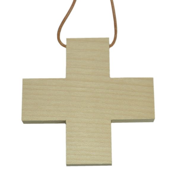 Holzkreuz blanko - Umhängekreuz zum Bemalen Gestalten Basteln 9cm | Bejol Bastelshop