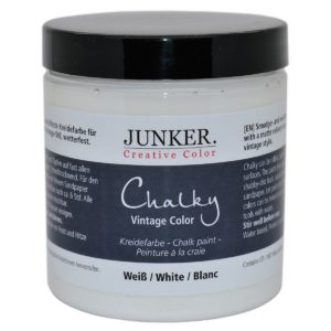 Kreidefarbe Chalky Vintage Color 250ml, Weiß - Junker Creative Color
