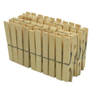 Holz-Wäscheklammern natur, 7,2cm, 50 Stück