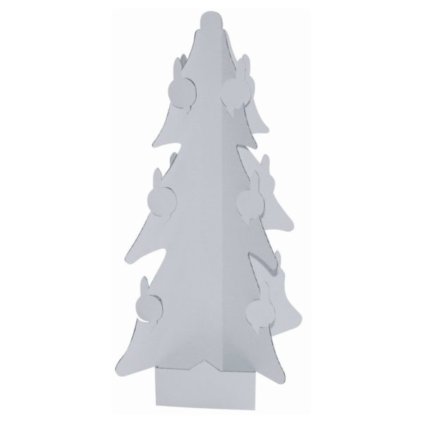 Weihnachtsbaum Christbaum aus Karton / Pappe blanko zum Bemalen, Höhe 37cm | Bejol Bastelshop
