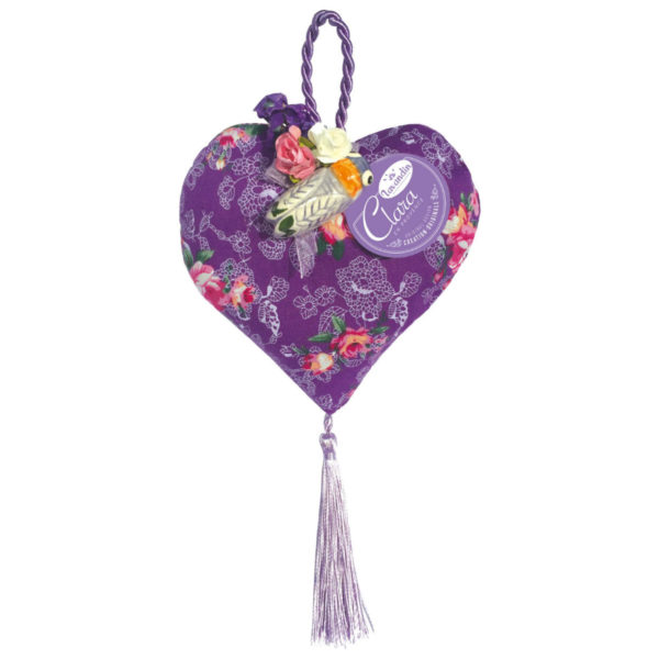 Lavendelsäckchen Herzform zum Aufhängen, original französischer Lavendel, 12x12x4cm | Bejol Bastelshop