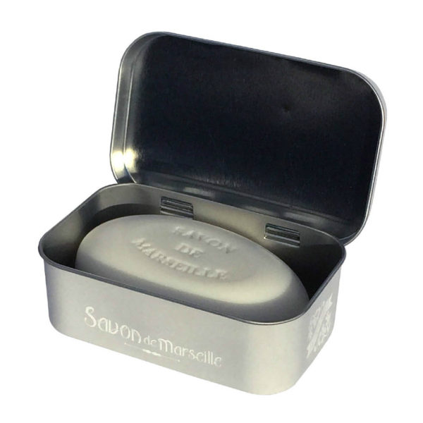 Mandelseife Savon de Marseille 100g in Nostalgie-Blechdose, aus Frankreich Provence