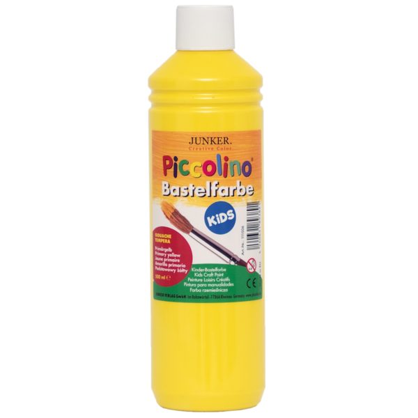 Piccolino Kinder Bastelfarbe primärgelb 500ml