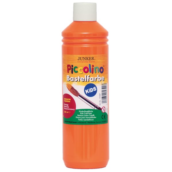 Piccolino Kinder Bastelfarbe orange 500ml