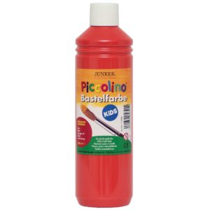 Piccolino Kinder Bastelfarbe rot 500ml