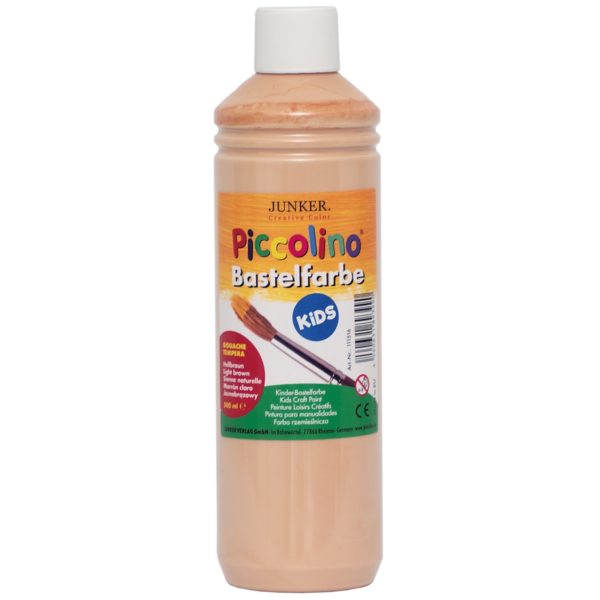 Piccolino Kinder Bastelfarbe hellbraun 500ml