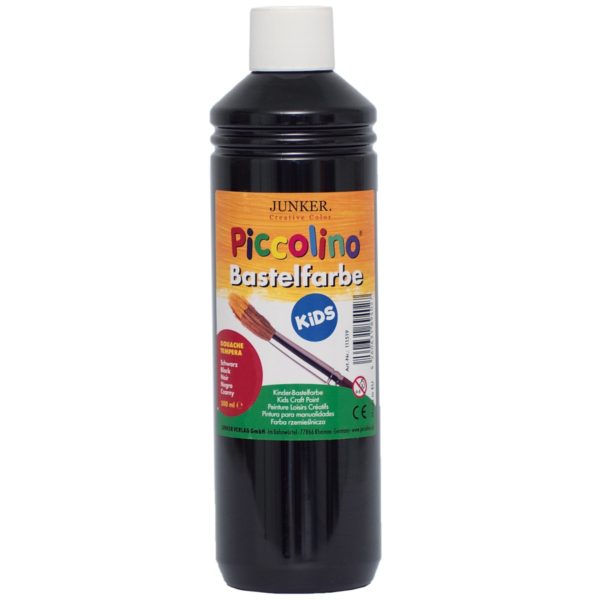 Piccolino Kinder Bastelfarbe schwarz 500ml