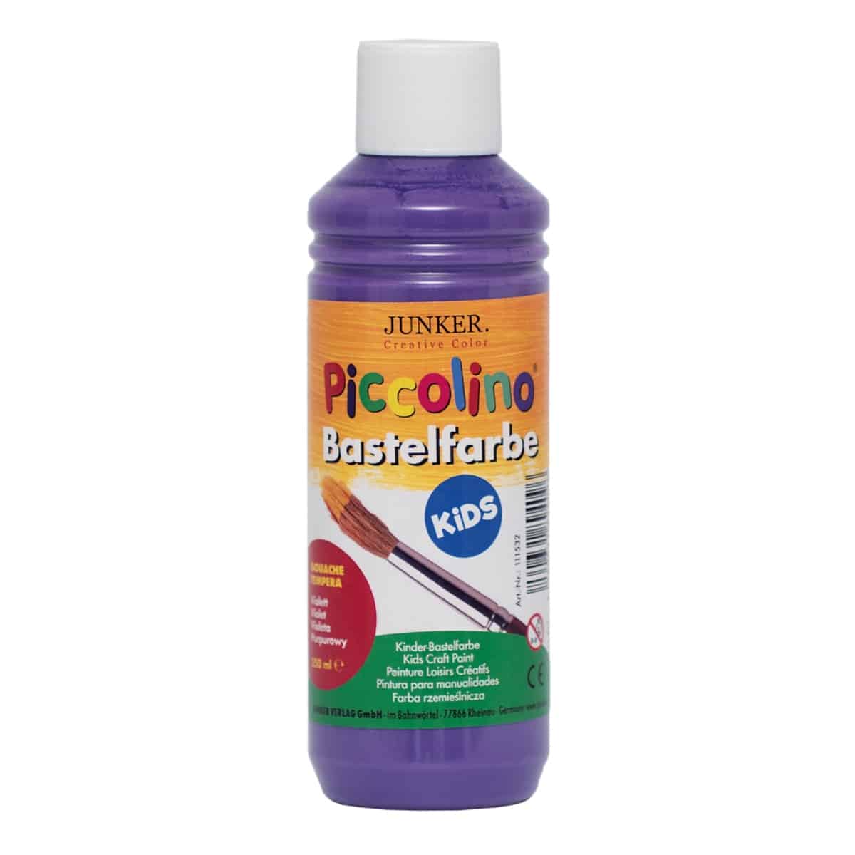 Piccolino Kinder Bastelfarbe violett 250ml