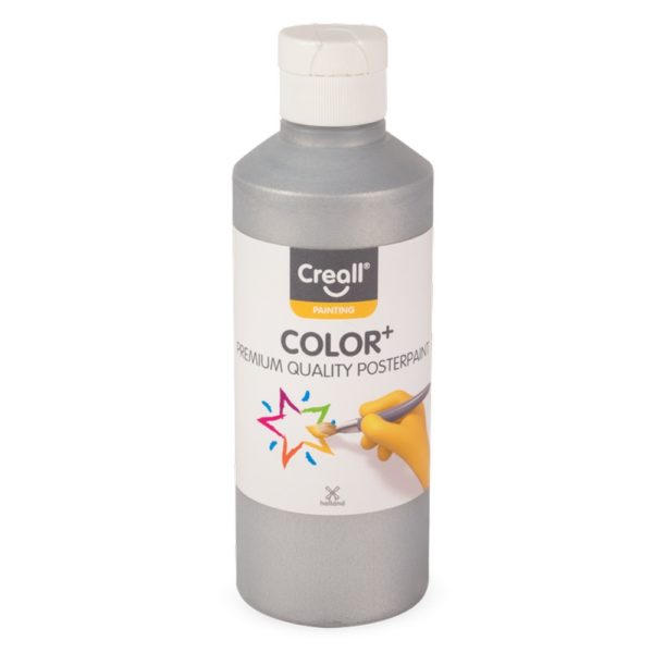 Plakatfarbe Creall Color plus Metallic Silber 250ml