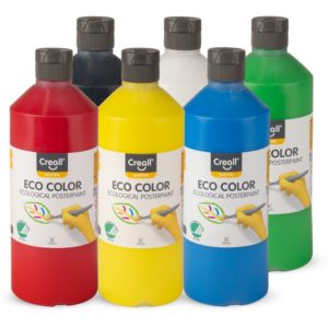 Creall Eco Color Plakatfarben Primärfarben Set 6x500ml