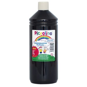 Piccolino Kindermalfarbe schwarz 1000ml