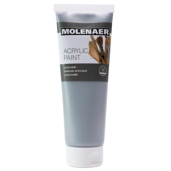 Molenaer Studio Acrylfarbe silber 250ml