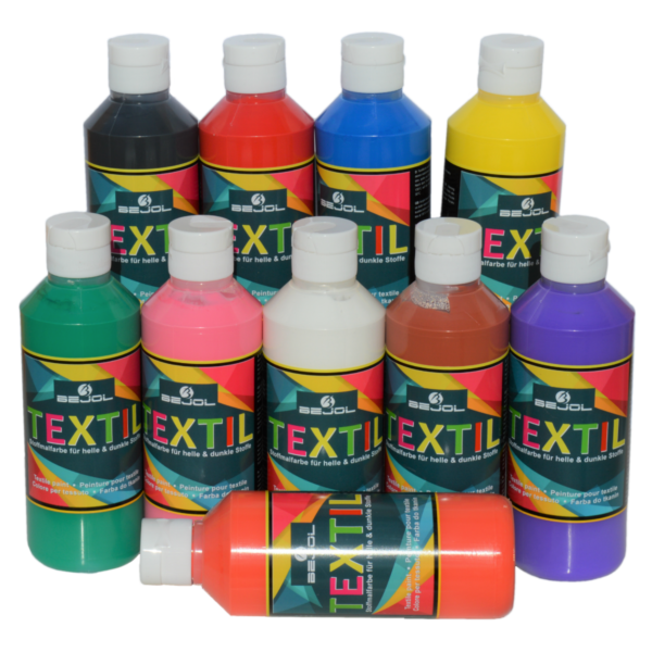 Textilfarben Set Bejol Stoffmalfarben Set 10x250ml