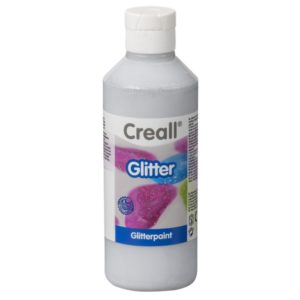 Creall Glitter Glitzerfarbe silber 250ml