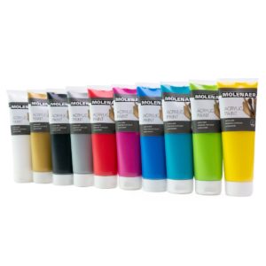 Molenaer Studio Acrylfarben Set 10 Farbe zu je 250ml