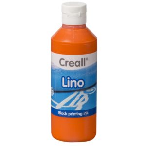 Linoldruckfarbe Creall Lino, Linoldruck Farbe orange, 250ml