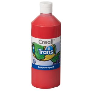 Creall trans, transparente Farbe, 500ml, rot