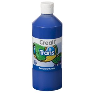 Creall Trans, transparente Farbe 500ml, blau