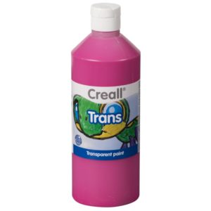 Creall Trans, transparente Farbe rosa, 500 ml