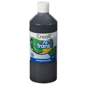 Creall Trans, transparente Farbe schwarz, 500ml