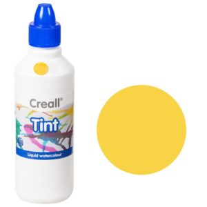 Creall Tint, flüssige Aquarell, Wasserfarbe, Zeichentinte 500ml dunkelgelb