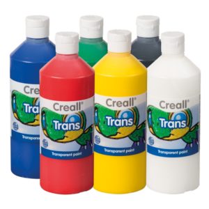 Set transparente Farbe Creall Trans, 6 Farben zu je 500ml