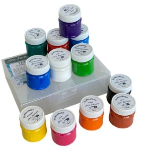 Textilfarben Set 12 Stoffmalfarben zum Malen zu je 50ml