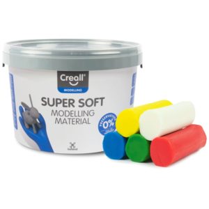 Havo Creall Super Soft Knete für Kinder, 1750g 5 Farben