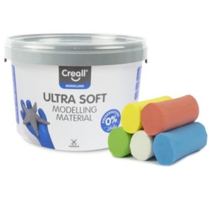 Havo Creall Ultra Soft Knete U3 Kinder, 5 leuchtende Farben